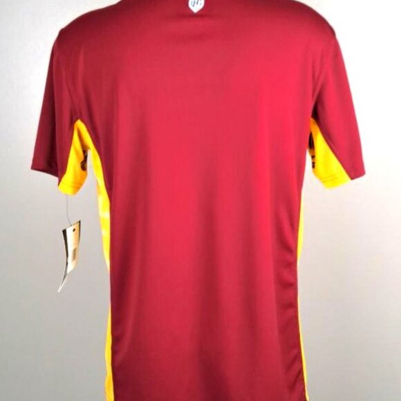 CLEVELAND CAVALIERS CAVS T-Shirt with Screened Logos M L XL 2X MAROON & YELLOW - Picture 3 of 7